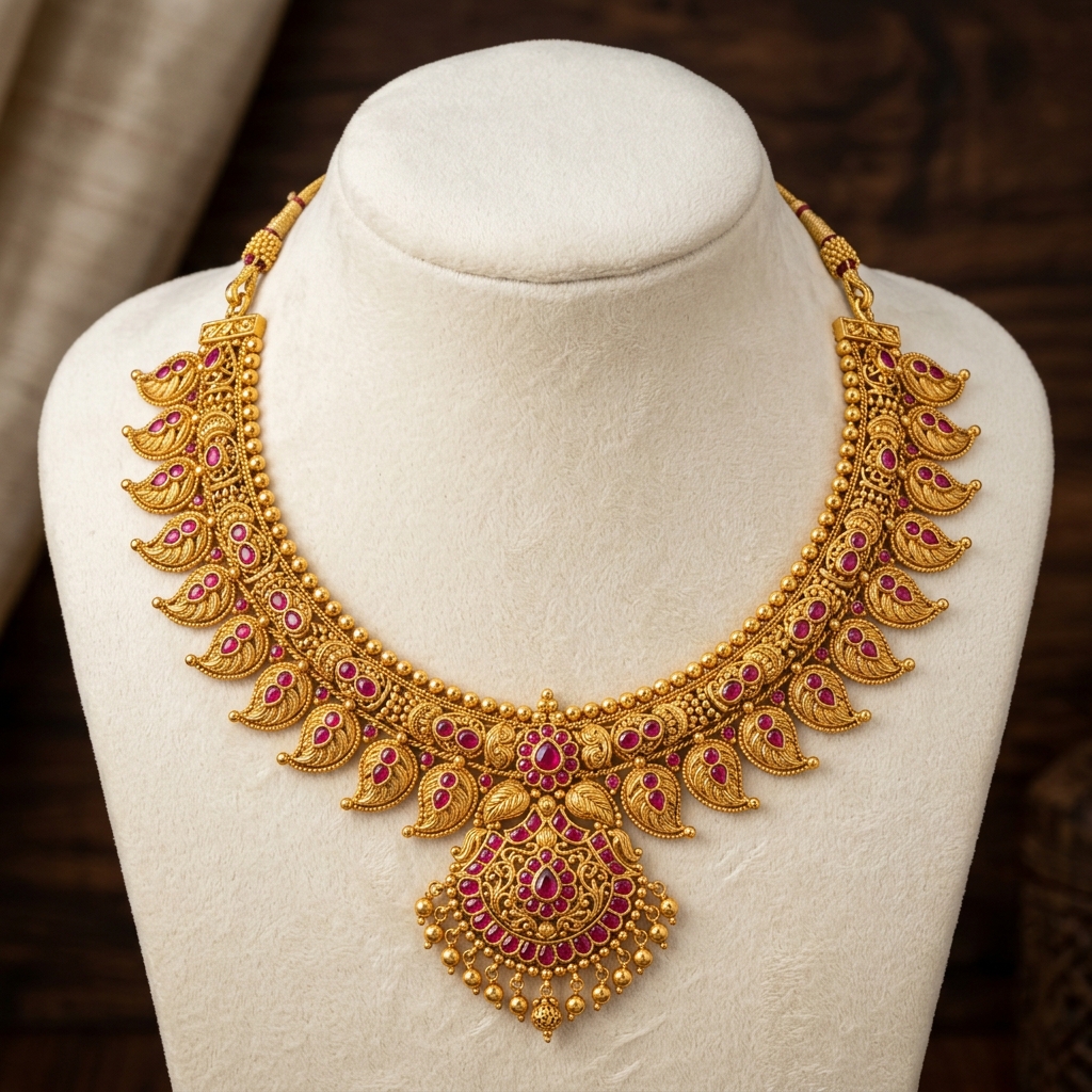 Kerala Heritage Gold Necklaces and Chokers